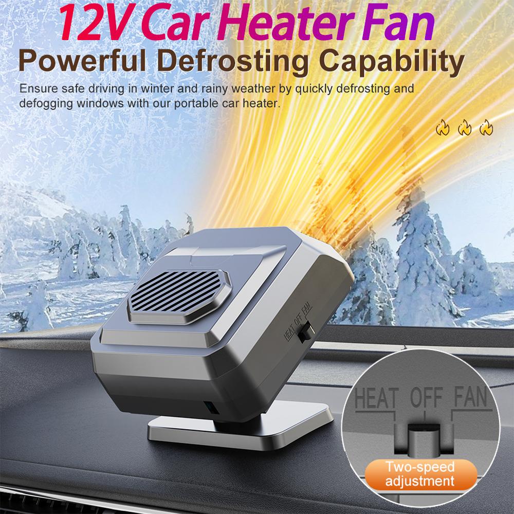Electric Car Heater 12V Auto Windshield Defroster Fast Heating Car Defogging Demister Car Accessroies