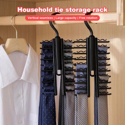 20 Holes Tie Belt Storage Rack Strong Bearing Capacity Hanging Storage Hook For Home