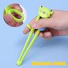 Children Chopsticks for Beginners Baby Auxiliary Eating Chopsticks Learning Cartoon Animal Tableware Training Kids Enlightenment