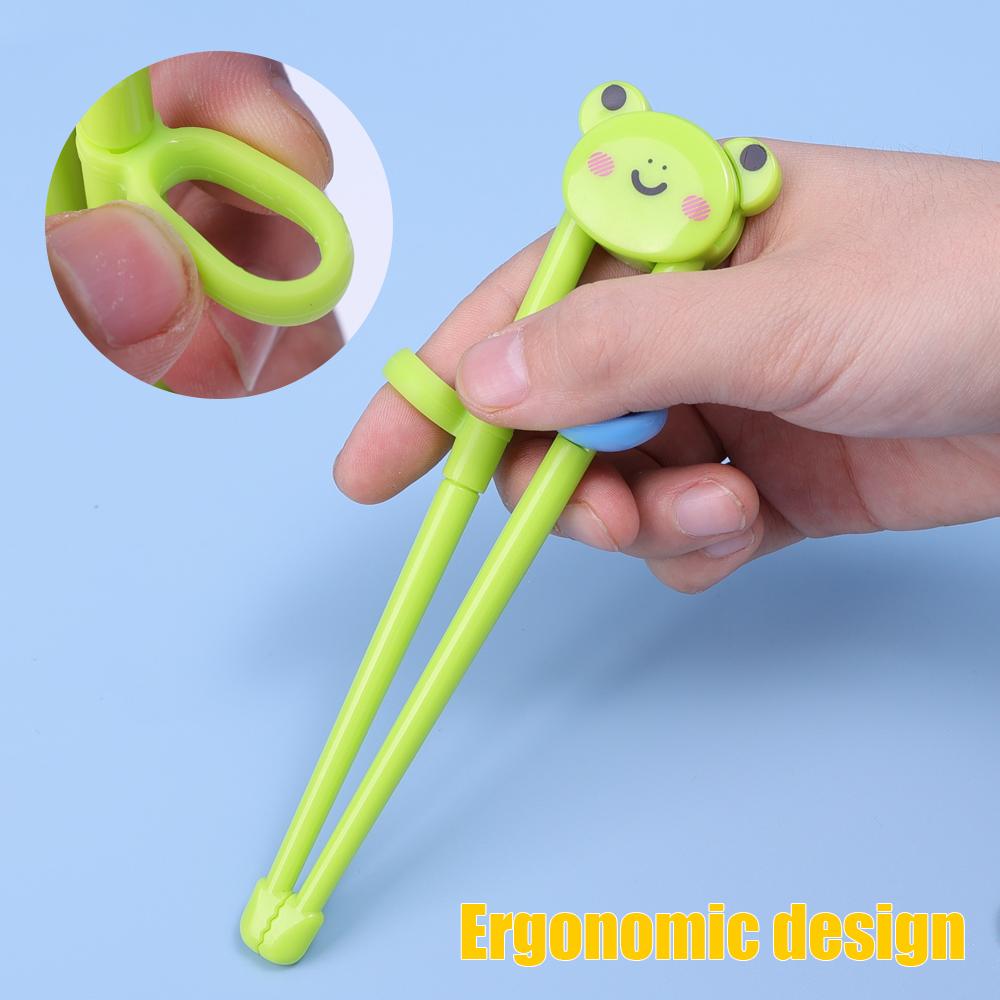 Children Chopsticks for Beginners Baby Auxiliary Eating Chopsticks Learning Cartoon Animal Tableware Training Kids Enlightenment
