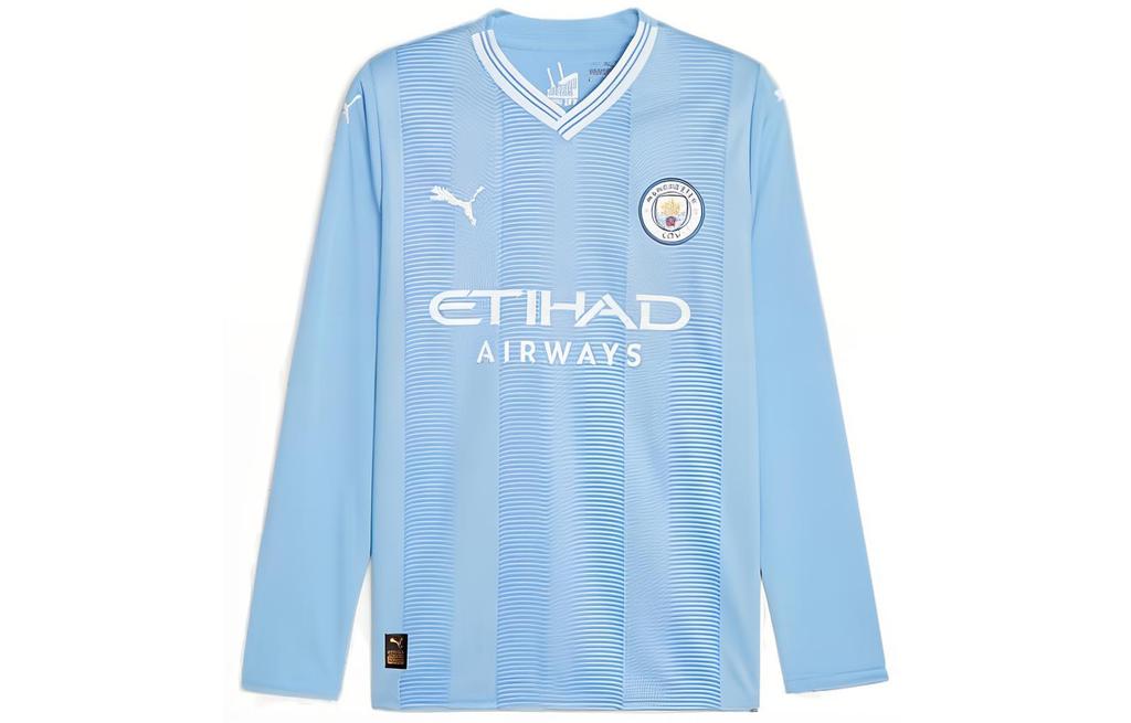 PUMA Manchester City Home Jersey Collection Soccer Jerseys Men's Blue Moderate Straight Fit 770439-01