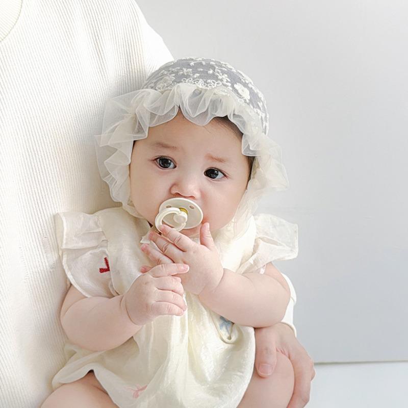 Korean Baby Hat 2026 Lace Girl Breathable Court Hat Baby Tire Cap Wholesale