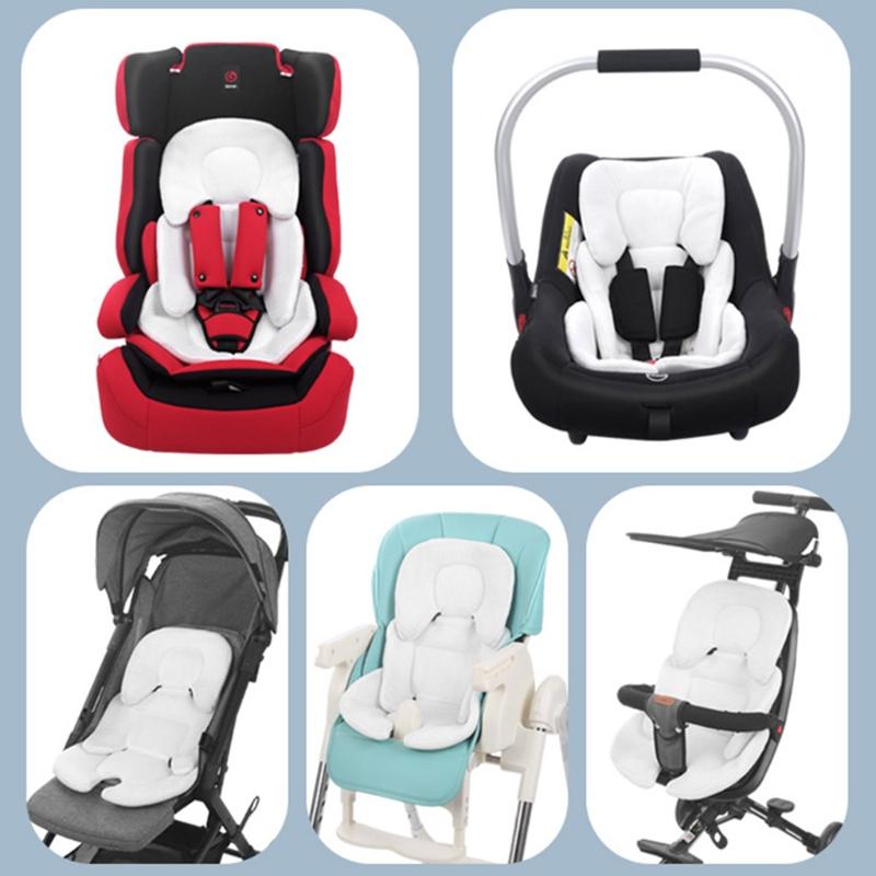 Baby Stroller Cushion Car  Insert Baby  Neck Support Pillow Mattress Breathable Mesh Liner Mat Pram Thermal