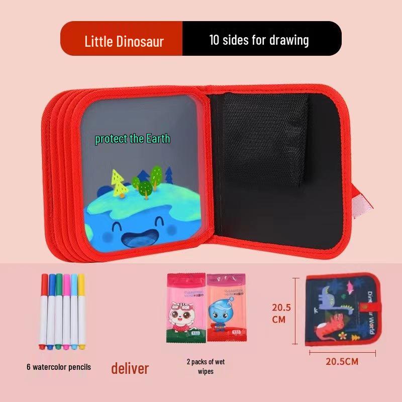 Portable Children's Drawing and Coloring Board - Reusable, Erasable, and Compact Toy for Kids