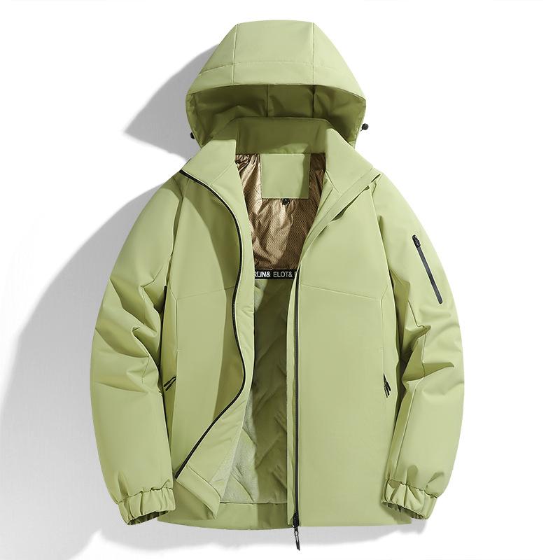 Outdoor Thickened Graphene Cotton Coat for Men and Women In Autumn and Winter Couple Down Cotton Coat Outdoor Windproof and Warm