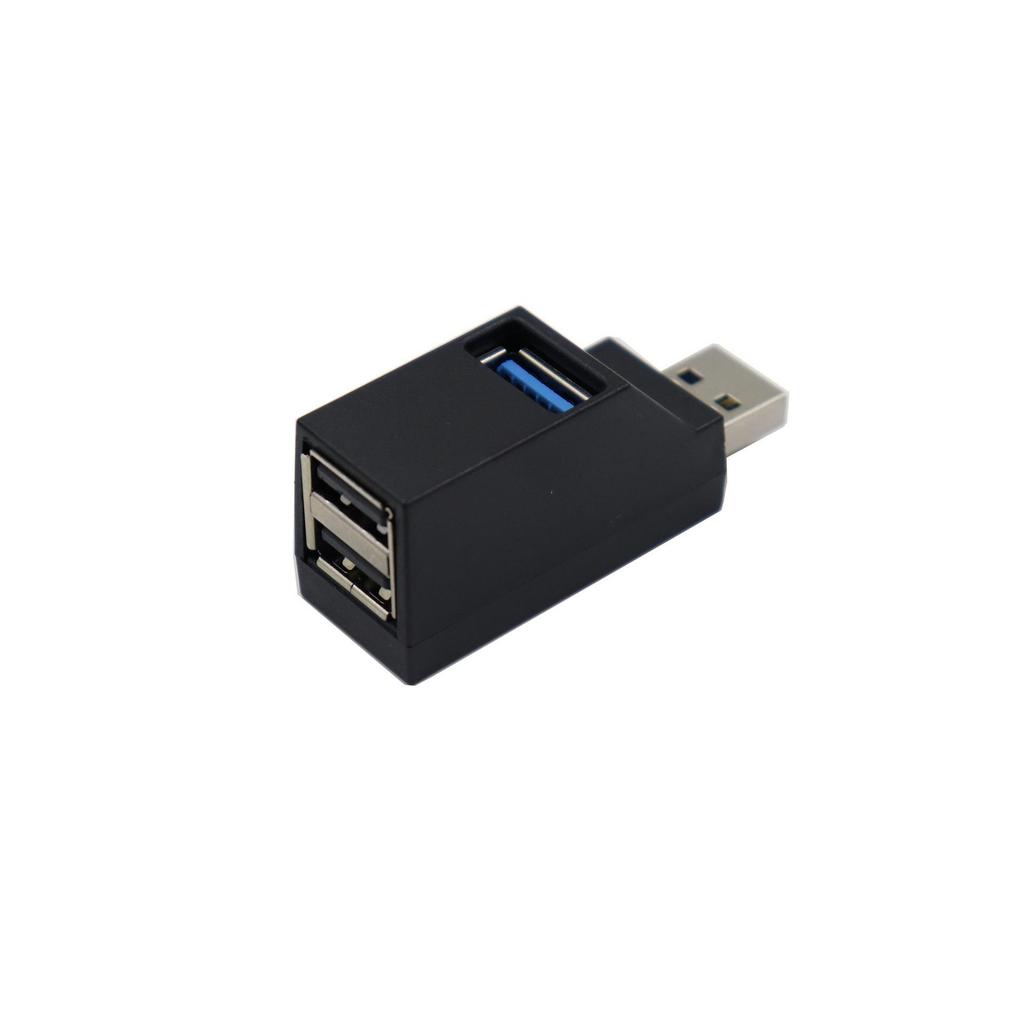 3-Port USB3.0 Power Strip Docking Station with Three-outlet Hub