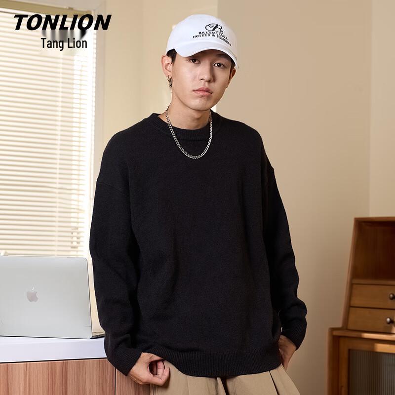 TonLion Men's Thick Warm Half-Turtleneck Sweater