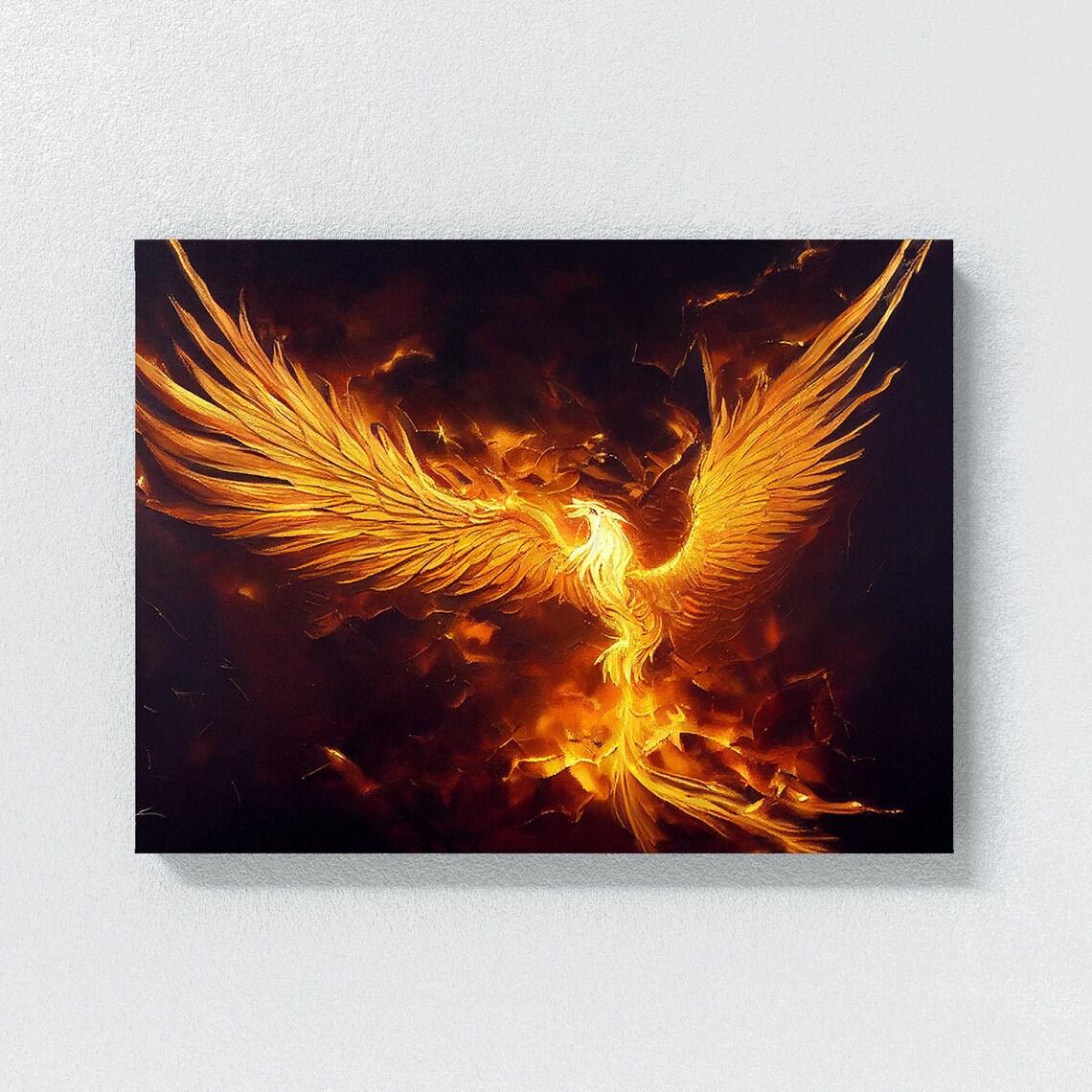 

Фенікс Плакати та принти Китайські міфологічні тварини Настінне мистецтво Картина Картина на полотні Сучасна вітальня Домашній естетичний декор 40x50cm No Framed