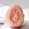 Easter Egg Silicone Mold Reusable Easy Release Easter Bunny Egg Candle Molds for Wax Plaster Soap Arts & Crafts Home Decor Party