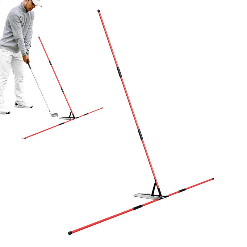 Golf Alignment Stick Holder Golf Swing Alignment Rod Swing Practice Plate Trainer Swing Angle Adjustment Posture Correction Aid