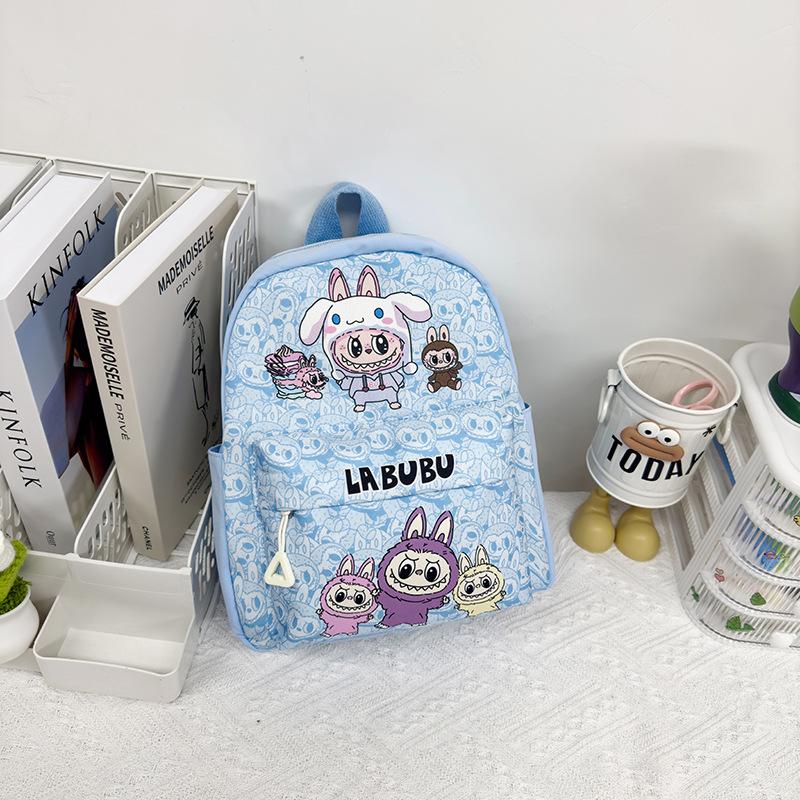 School Bag New Large-capacity Bag Labubu Cloth Cute Primary School Backpack Backpack School Bag