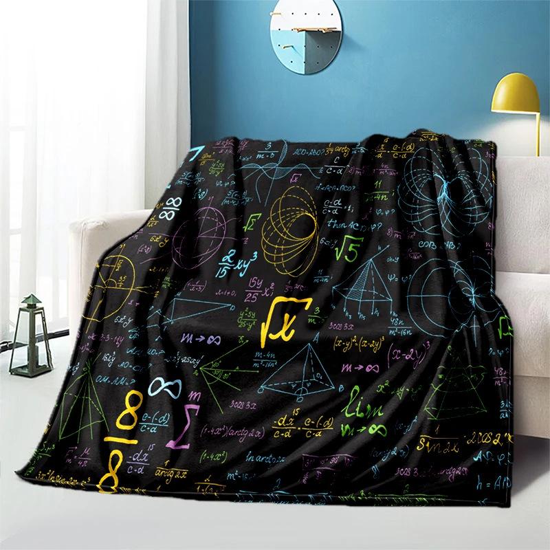 Science education topic Printed Blanket for Sofa Travel Camping Living Room Office Conditioning Blanket for All Seasons Gifts
