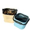 Folding Fishing Gear Bucket - Durable, Thickened, Outdoor Live Fish Container