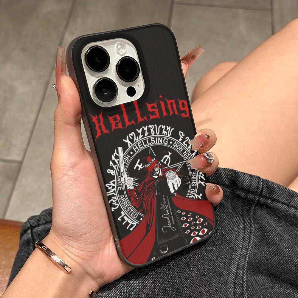 Horror Anime Hellsing Phone Case For IPhone 17 16 15 14 Plus 11 12 13 Pro Max Shockproof Protection Soft Back Cover
