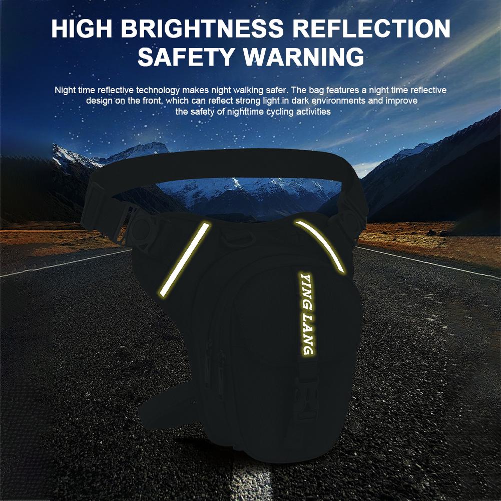 Motorcycle Drop Leg Bag Hip Bum Motorcycle Bag Large Capacity Motorbike Riding Chest Bag Motorcycle Thigh Bag for Outdoor Travel