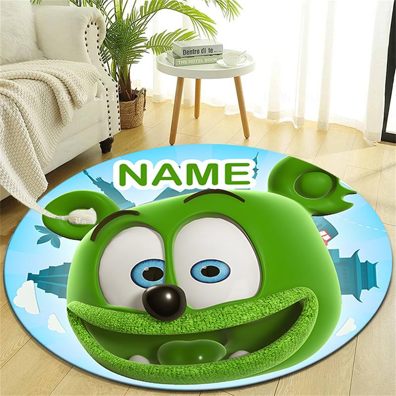Personalized Gummibar friends Round Chair Office Rug - Perfect for Mat, Office Chair & More - Ideal Gift for Birthdays and Holidays