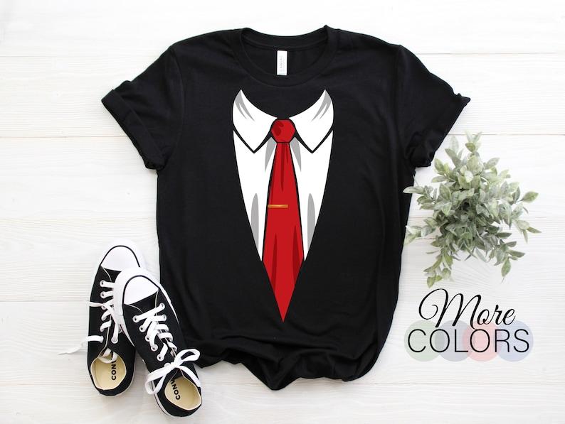 Smokinghemden für Herren Bedruckte Anzugkrawatte Lustiges Kostüm Halloween Hochzeit Junggesellenabschied oder Herren Damen Jungen Mädchen Kostümparty Outfit
