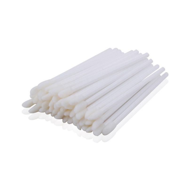 

50 шт. одноразовые кисти для макияжа губ, кисть для губной помады, ручка, палочка, индивидуальный аппликатор, косметический инструмент белый