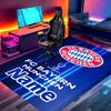 Custom Name Personalized FC Bayern Print Carpet, Versatile Home Decor Rug, for Playroom, Apartment, Balcony, Entryway, Hallway Gift