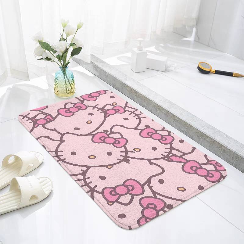 Cute H-hellos-k-kittys Floor Mats Home Laundry Rug Carpet For Living Room Decor Lounge Area Anti-slip Foot Mat Entrance Doormat