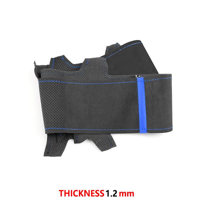 Car Interior Steering Wheel Suede Leather Cover Trim Hand Sewing Trim For Toyota Prius 30 XW30 2009-2015 Prius C US 2012-2017