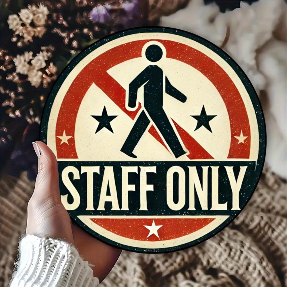 Aluminum Metal Wall Art D Round Sign No Pets No Smoking cm 15x30cm(5.9x7.8inch)