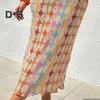 Women Dress Colorful Print Deep V Neck Long Lantern Sleeves Loose Waist Bohemian Style Vacation Shopping Dating Maxi Dress