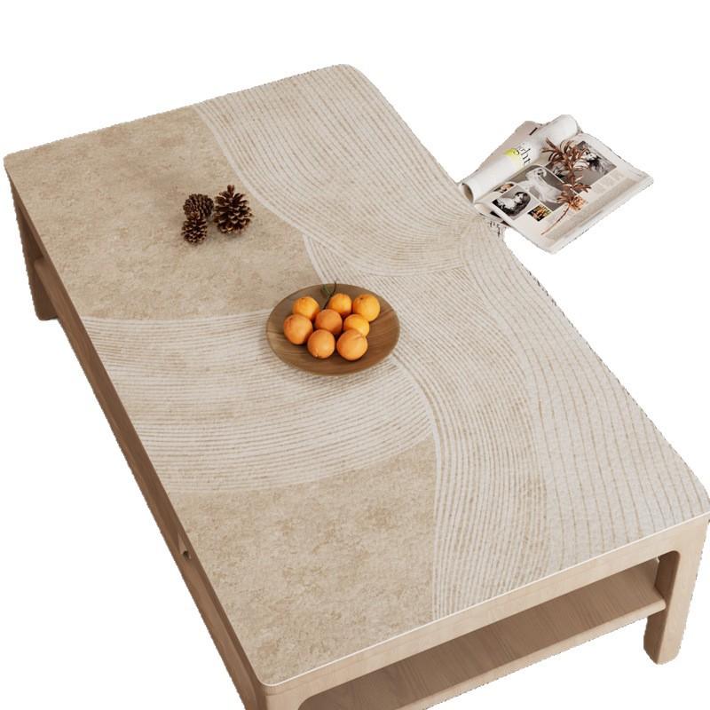 Japanese-Style Simple And Elegant Coffee Table Mat, Leave-In Waterproof And Oil-Proof Leather Table Mat, Tablecloth, Rectangular Dining Table Mat