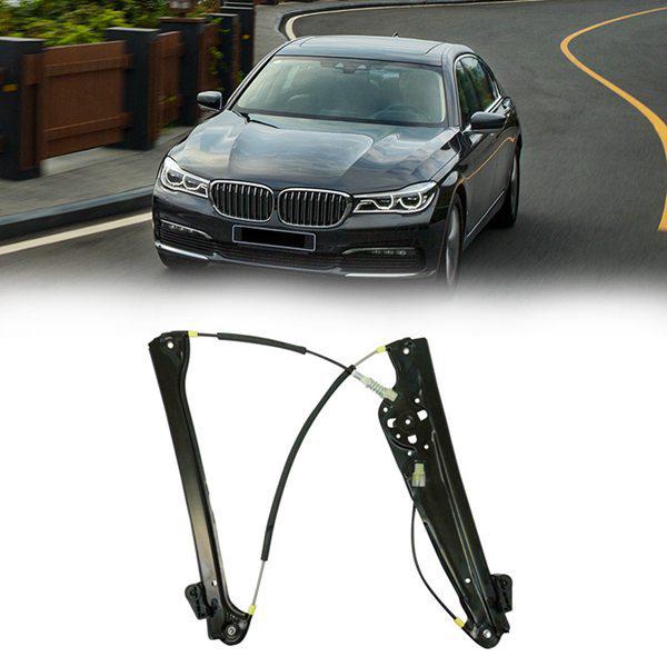 Front Left Power Window Regulator for BMW 745i - Black Metal (1 pc)