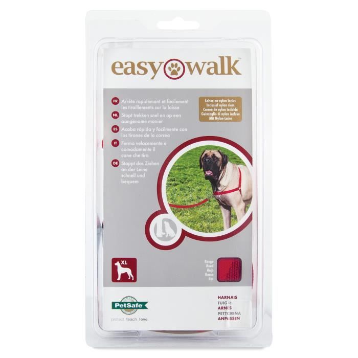 Harnais XL Easy Walk® - Rouge - Pour chien