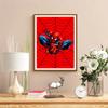 Creepy Spider 5D Diy Diamond Painting Round Diamond Diy Frameless Holiday Artwork Suitable For Home Office Wall Decoration