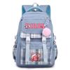 Super cute star card than high-value cartoon peripheral backpack for men and women, large-capacity weight reduction student schoolbag