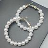 Silver Needle Pearl Ear Cuff Earrings for Women - Luxurious, Unique, and Versatile Fashion Accessories.