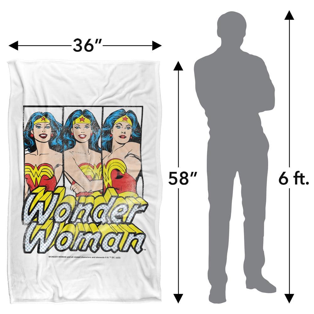 Wonder Woman Panels Soft Touch Blanket