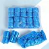 100PCS  Disposable Plastic Fabric Shoe Covers Portable Non-slip Rain Mud-proof Shoe Covers Wear Waterproof Boot Covers Overshoes