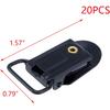 T Tulead Suspender Clips Black Clips Metal Holder Clip Fasteners Pants Clip Buckle Clamps Pack of 20