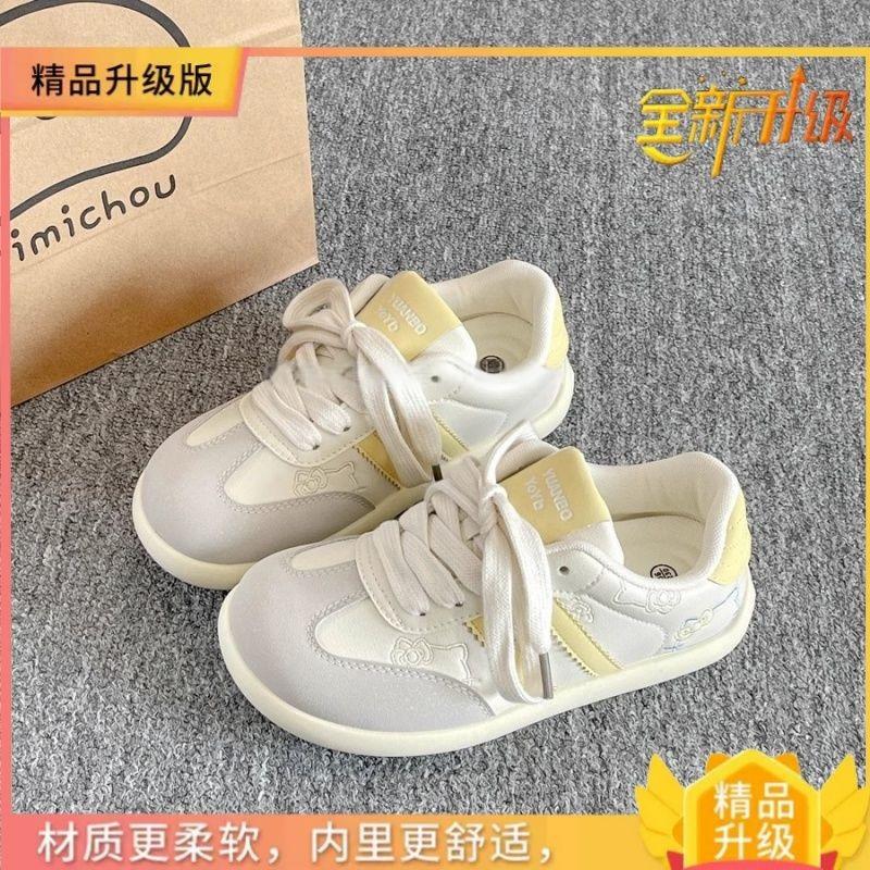 Campus style, board shoes women's new versatile niche shoes platform white shoes cute yellow