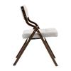 HOMEFUN Folding Chairs, Wooden Padded Chairs 2 Pack, Portable and Assembled Dining Chair for Guests Kitchen Office Wedding and Party, Cream