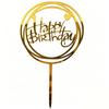 Set of 10 Large Acrylic Happy Birthday Cake Toppers