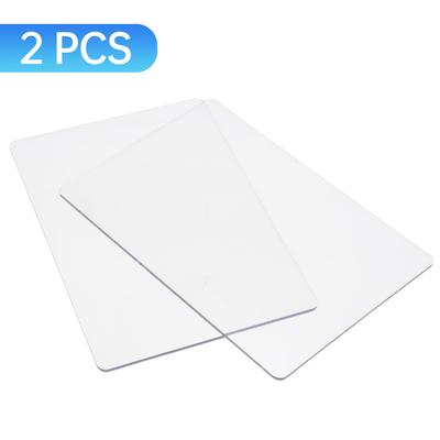 Standard-Schneideunterlagen, 2 Stück, Polycarbonat-Kunststoffplatte für Prägemaschine, 22 x 15 cm, 8,6 x 5,9 Zoll