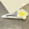4Pcs Girl Hairpins Flower Decor Base BB Clip Base Design Hair Clips Smooth Surface Versatile Hair Accessory