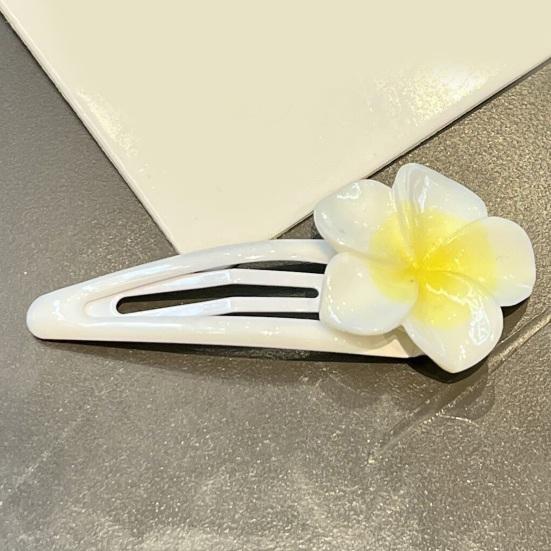4Pcs Girl Hairpins Flower Decor Base BB Clip Base Design Hair Clips Smooth Surface Versatile Hair Accessory