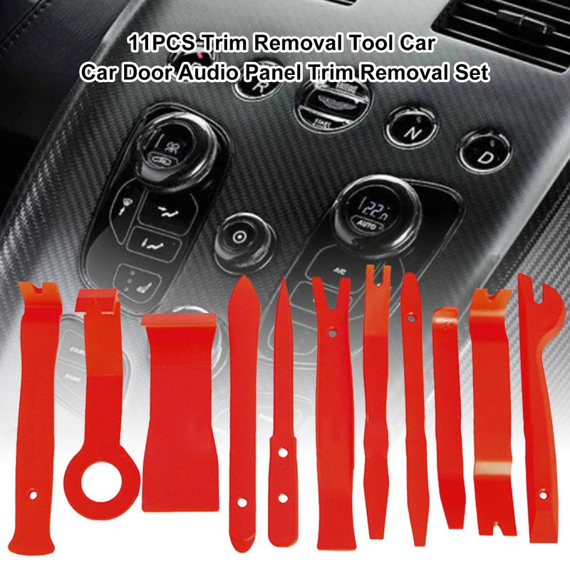 Car Trim Removal Tool Kit 11Pcs Door Panel Remover Tools For Auto Upholstery Repair Dashboard Audio Console Radio Installer