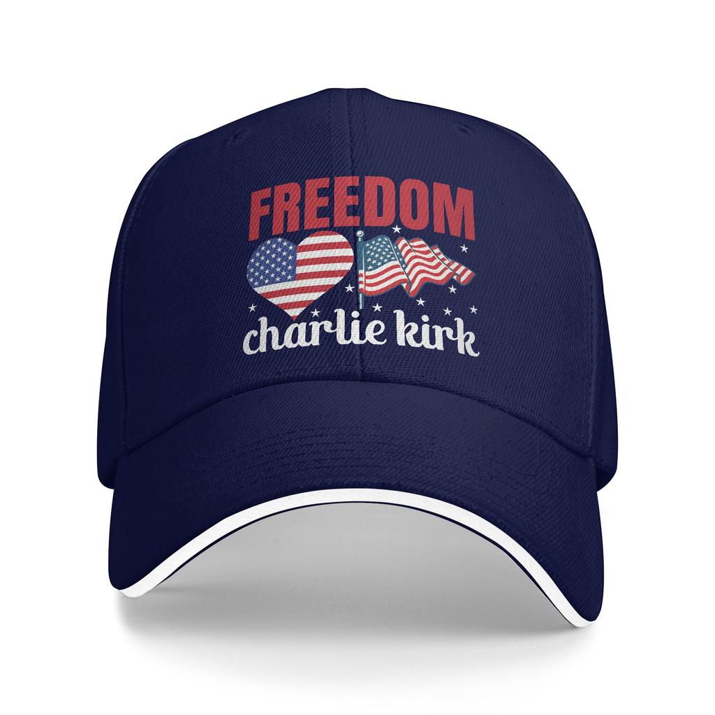 Freedom Charlie Kirk Casual Baseball Cap  Hunting Camping Trucker Hat Summer Dropshipping Couple Women Fashion Baseball Caps