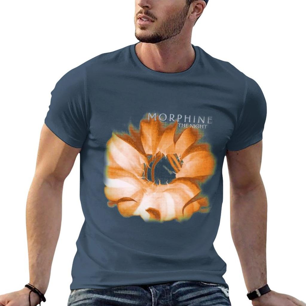 Vintage Morphine 90x27s Rock Band The Night Album Cover Essential Tshirt Big Size Simple Tshirt