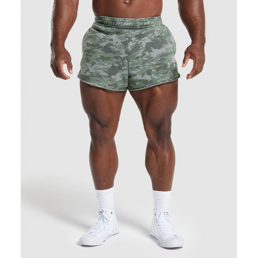 

GYMSHARK Legacy Printed 4 Shorts Unit Green A5A7U ECKF XS