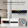Transparent Refrigerator Mounted Pills Case With Silicone Lid Travel Friendly Medicine Container Tablets Organiser