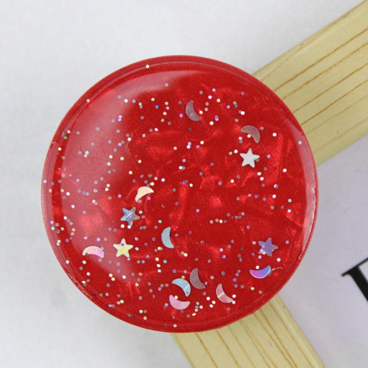 Pop Grip 3D Δαχτυλίδι Στήριξης Κινητού Τηλεφώνου Grips Tok Sockets Έναστρος Ουρανός Γκλίτερ Σταγόνα Κόλλας Κινητό Τηλέφωνο και Tablet Universal Τεμπέλης Στήριγμα