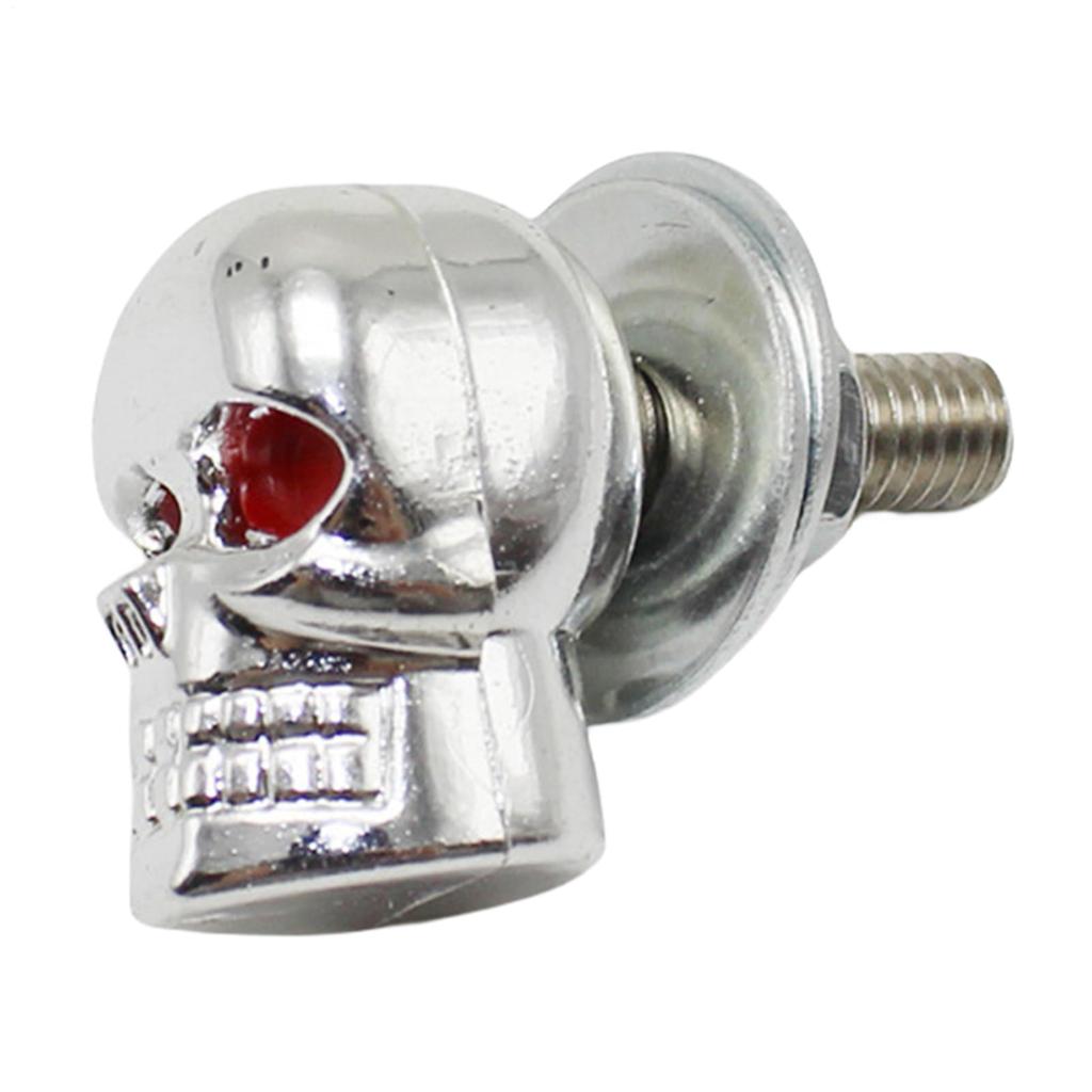 Motorcycle License Plate Bolts, Motorcycle Modifications, Decorative Skull Screws, Skull