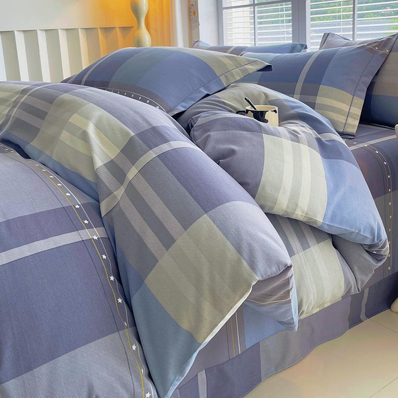 Cotton Brushed Twin Duvet Cover & Pillowcase Set for Dorms